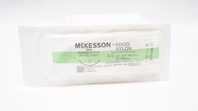 McKesson S663G 3-0 Nylon, DS24, 3/8c 24mm Reverse Cutting, 18inch (x)